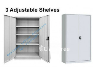 Metal Storage Cabinet with adjustable shelves & lock  Ex-stock, Fast delivery  97305289