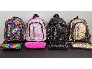 Children Multi Color Sequin Backpack comes with a pencil Case