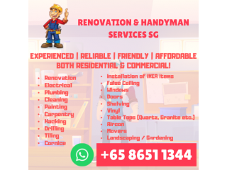 Professional Handyman Services Singapore 24/7! 86511344