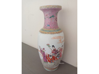 Big & Tall China Ceramic Vase 八仙过海 for sale