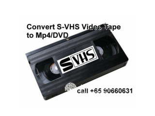 Convert S-VHS (Super VHS) Video Tape to Mp4 DVD